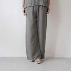 LE GLAZIK | CUP ELASTIC PANTS (light grey) size 36 | ル グラジック エラスティックパンツ ボトムス ライトグレー