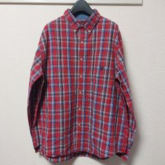 CHAPS チャップス BDシャツ ボタンシャツ レッド チェック XL 05K1105mel