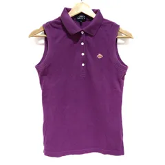 PEARLY GATES(パーリーゲイツ) ノースリーブポロシャツ サイズ1 S レディース - パープル