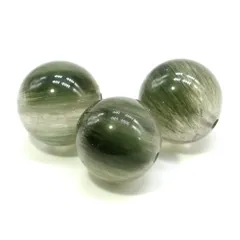 1粒売り グリーンルチルクォーツ 6mm パワーストーン バラ売り 天然石 パワーストーン ばら売り ビーズ 穴あき 1玉売り