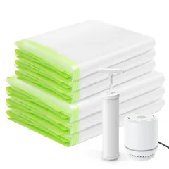 【人気商品】圧縮袋 布団 6枚組【L×3枚+LL×3枚】 布団圧縮袋 ふとん圧縮袋 電動ポンプ付き 防塵防湿 Umimile 省スペース 引越し/衣替え/旅行