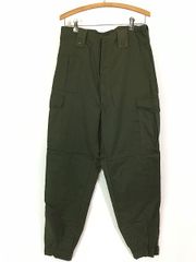 古着 80s ベルギー軍 M-64 ミリタリー ヘビー コットンサテン Wニー フィールド カーゴ パンツ W33 L31 美品!! 