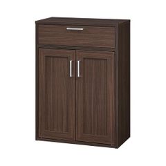木製スライドテーブル付き ダークブラウンキャビネット - メルカリ