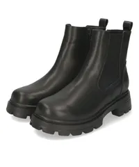 [オリエンタルトラフィック] ショートブーツ サイドゴア 軽量ソール サイドファスナー 厚底 スタイルアップ ラウンドトゥ 41414 BLACK