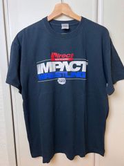 【T-00023】US古着 ユーズド Tシャツ　レスリングTシャツ　Impact Wrestling Spike TV　インパクトレスリング　スパイクTV　GILDAN　ギルダン　Lサイズ　ネイビー　Navy