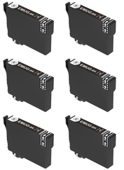 お徳用６個セット！ MUG-BK エプソンEW-452A/EW-052A対応 黒色互換インクカートリッジ 高性能ICチップ付 残量検知機能 EW-452A/EW-052Aモデル完全対応 (黒, ６個セット)