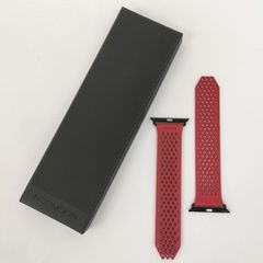 【特価セール】アップル ウォッチ ストラップ　Noomoon　ヌームーン（スイス発、新しい発想のバックルレス・ストラップ）LABB-AW black-red