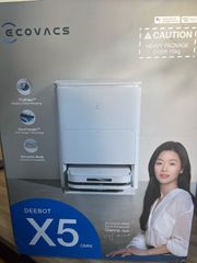 新品/未使用　ECOVACS DEEBOT X5 OMNI WHITE エコバックス　吸引水拭き両用　ロボット掃除機　白