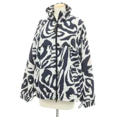 【中古】【未使用】アディダスバイステラマッカートニー adidas by Stella McCartney ナイロン ジップアップ ブルゾン ライトグレーxネイビー【サイズL】【レディース】のサムネイル