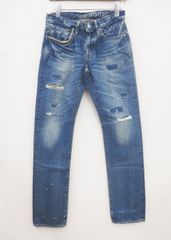 HYSTERIC GLAMOUR ヒステリックグラマー 0243AP17 SP加工デニムリメイクスリムストレートPT デニムパンツ　極美品　28