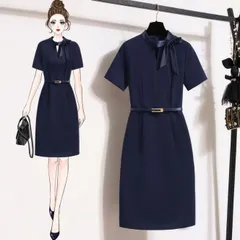 上質事務服 ワンピース レディース 制服 仕事服 大きいサイズ 通勤 オフィス 受付 接客 冠婚葬祭 セレモニー