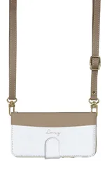 iPhone8 iPhone7  ケース 手帳型 アイフォン8 アイフォン7 スマホケース スマホショルダー レザー ストラップ シンプル バイカラー かわいい  きれいめ 調節可能 130cm  カラー02