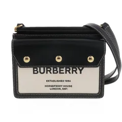 BURBERRY （バーバリー）  ホースフェリー　プリント　ミニ バッグ ショルダー/メッセンジャーバッグ  タン Black 8042852 used:AB 【中古】