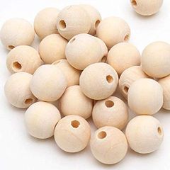 【在庫処分】COLORBIRD ウッドビーズ ハンドメイド アクセサリー パーツ 手芸 ネックレス 手芸用品 ビーズアクセサリー (30mm 約60個)