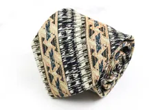 ロベルタ・ディ・カメリーノ ブランド ネクタイ シルク ストライプ柄 伊製生地 メンズ ネイビー Roberta di Camerino 【中古】