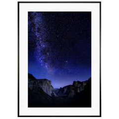 星空写真 アメリカ写真 カリフォルニア州 ヨセミテ国立公園トンネルビュー インテリアアートポスター写真額装 AS0559