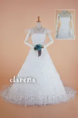 ロングトレーン 紐2WAY ウエデングドレス 7-11号 (CLW1015)