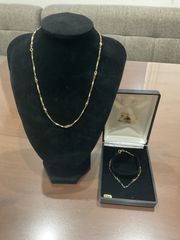 ネックレス　ブレスレットセット箱付き