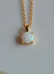 ☆180【silver925・18KGP】オパールネックレス