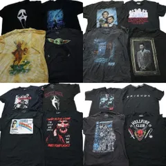古着卸 まとめ売り 映画・ドラマ 半袖Tシャツ 16枚セット (メンズ XL /2XL ) スターウォーズ ストレンジャーシングス 中古 古着 NB8530