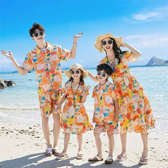 親子 ペアルック 親子 ペアtシャツ アロハシャツ 親子お揃い 親子コーデ 親子服 tシャツ ショートパンツ ワンピース 上下セット パパ ママ 花柄 春夏 海 プール ビーチ 旅行 ハワイ キッズ 