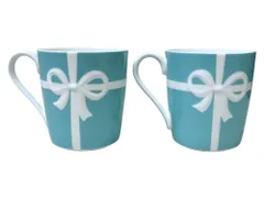 TIFFANY&Co. (ティファニー) ペアマグカップ ブルーリボン ティファニーブルー 雑貨/043