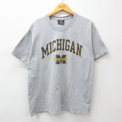 L/古着 STEVE&BARRYS 半袖 ビンテージ Tシャツ メンズ 00s ミシガン クルーネック グレー 霜降り 24apr11 中古のサムネイル