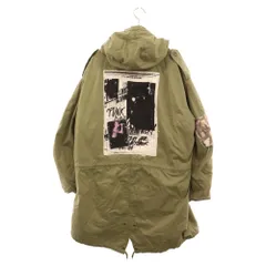 RAF SIMONS (ラフシモンズ) 20AW×FRED PERRY DETACHABLE LINER PARKA フレッドペリー パッチワーク ライナー ミリタリージップアップジャケット コート カーキのサムネイル