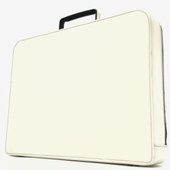 ✨良品✨ Valextra ヴァレクストラ アタッシュケース ビジネスバッグ ハンドバッグ スモール プレミアム シルバー金具 ジッパー A4収納 大容量 カーフレザー ホワイト 白色