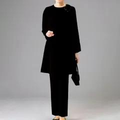 ☆ 股下60cm ☆ 4Lサイズ ☆ フォーマルチュニックパンツスーツ フォーマル チュニック パンツ スーツ レディース 961312 パンツスーツ フォーマルパンツ 長ズボン ズボン ロングパンツ ウエストゴム 上下セット しわになりにくい 洗える