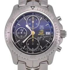 タグホイヤー TAG HEUER CT2115.BA0550 リンク アイルトン・セナモデル  クロノグラフ 自動巻き メンズ美品箱付き E#130981のサムネイル