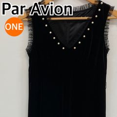 Par Avion パラビオン ロングワンピース スカート ノースリーブ レディース ブラック ONEサイズ【CT1195】