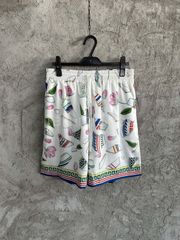 CASABLANCA シルクショーツ Sサイズ フラグメント柄 カサブランカ
