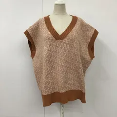 AMERICAN HOLIC アメリカンホリック ベスト HA23L2X0200 Vネックジャガードニットベスト