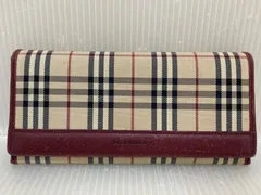 BURBERRYバーバリーノバチェック長財布　超美品 BURBERRY バーバリー 財布 ノバチェック 二つ折り長財布