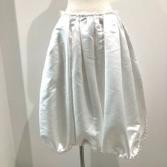 RK-P013 コムデギャルソン コムデギャルソン COMME des GARCONS COMME des GARCONS エステルサテン バルーンパンツ風サルエル 白 Sサイズ 2023年S/S