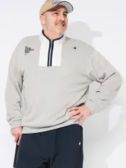 le coq sportif  (ルコックスポルティフ) GOLF ストレッチ セーターライク ハーフジップ カットソー