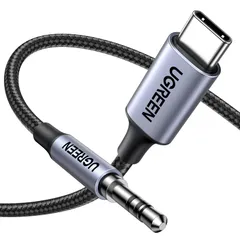 高耐久性ナイロン編み DAC搭載 USB USB C AUX AUX 変換ケーブル 変換ケーブル Type C C to 【ハイレゾ音質】 3.5mm オーディオケーブル 3.5mm ヘッドホン/PC/スマホ/ホームステレオ/カーステレオ/スピーカー ケーブル