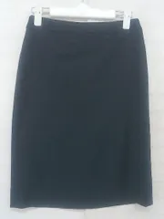 ◇ green label relaxing UNITED ARROWS ストレッチ リネン混 膝丈 タイト スカート サイズ36 ネイビー レディース P  【中古】 【1209090004267】