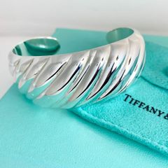 オールドティファニー 美品 パフ ハート アロー ブレスレット 希少