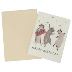 【メール便】トコロコムギ グリーティングカード ミニメッセージカード 音楽 バースデー アクティブコーポレーション 封筒付き かわいい グッズ 