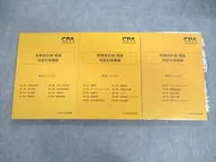 WG04-114 CPA会計学院 公認会計士講座 財務会計論 理論 短答対策講義 渡辺レジュメ1/2/3 2023年合格目標 計3冊 43M4D