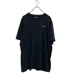 UNDER ARMOUR 半袖 ロゴTシャツ XL ブラック アンダーアーマー ビッグサイズ スポーツウェア クルーネック 古着卸 アメリカ仕入 a607-6625