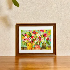 ☆Cami Boyett（新品☆額縁付アートポスターキャミ・ボイエット）☆花の絵☆自然美☆風景画☆抽象画☆WILD GIRLS☆508