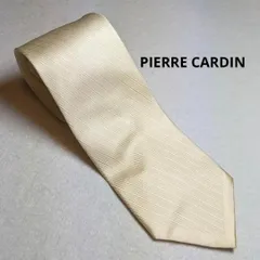 2:ネクタイ PIERRE CARDIN 8㎝ ホワイト A 139 ◆