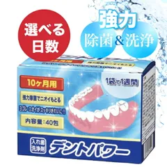 【外箱あり・ケースなし】 デントパワー 入れ歯洗浄剤 10ヶ月分のサムネイル