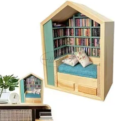 ミニチュアドールハウス　書店　本屋【完成品】 ミニチュアドールハウス 書店 本屋【完成品】 - メルカリ