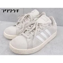 ◇ adidas アディダス GRANDCOURT SUE W F36497 スニーカー シューズ 24？ ベージュ レディース 【中古】 【1102250017438】