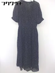 ◇ w closet ハート柄 ドット プリーツ 半袖 膝下丈 シャツ ワンピース ブラック ホワイト レディース  【中古】 【1110150007473】のサムネイル