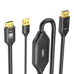 8K HDMI to DisplayPort ケーブル 4K@120Hz USB 電源対応 Xbox Series X PS4 PS5 PS4 Pro HDMI 2.1 to DisplayPort